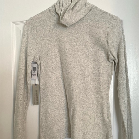 Heather gray cotton turtleneck - Picture 2 of 2